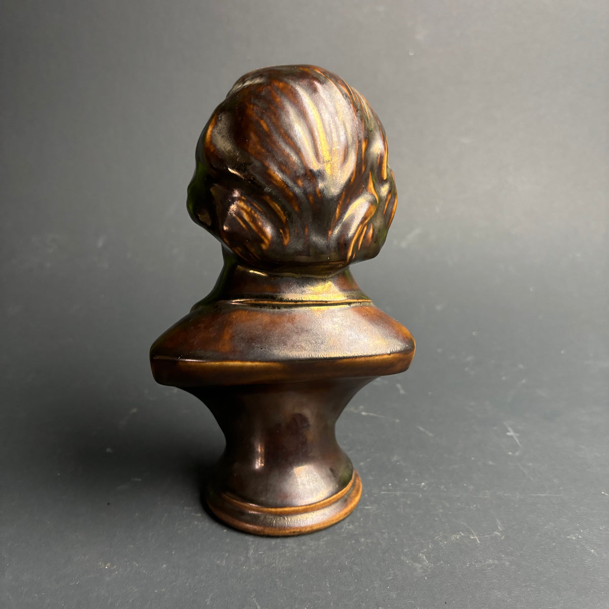 Wagner Bust by Arnels USA – Vintage Ceramic Composer Figurine (Bronze Glaze)