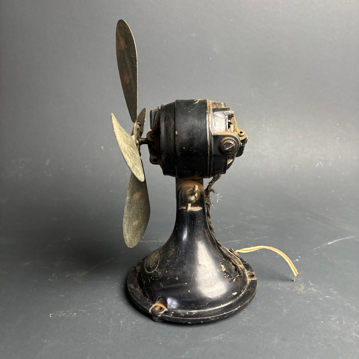 Vintage Magnet Fan General Electric Co Ltd England Brass Blade Desk Fan