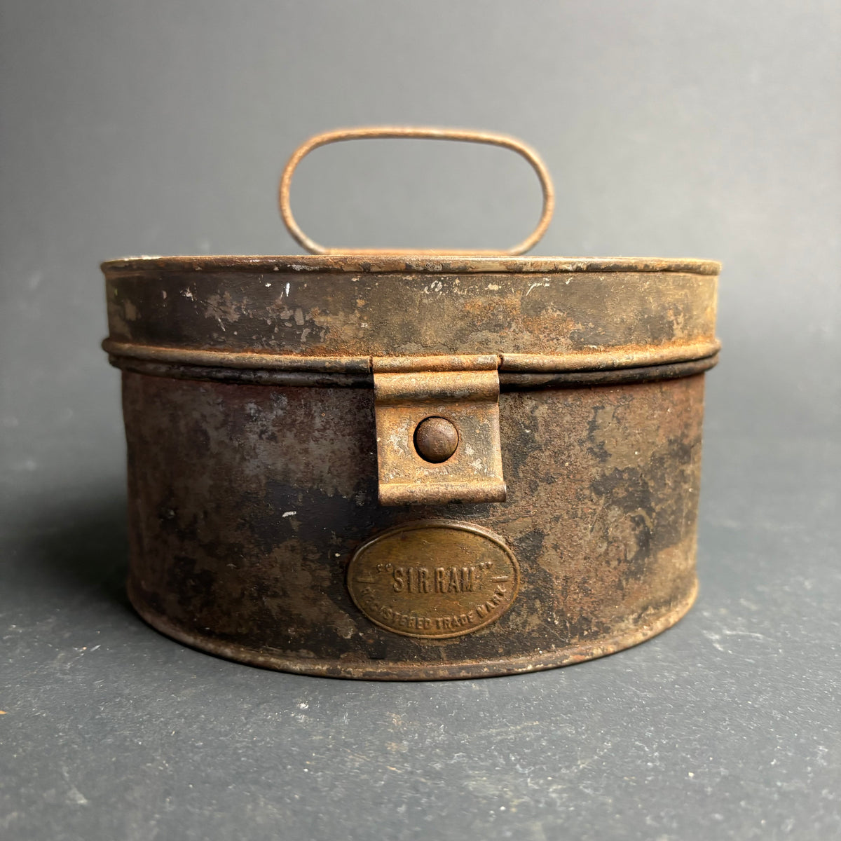 Antique SIRRAM Picnic Tin – Early 20th Century Travel Food Carrier