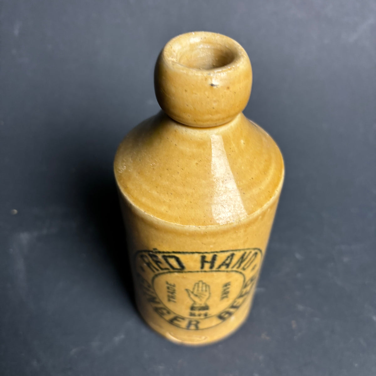 Red Hand Ginger Beer Bottle – R. Fowler Sydney – c1900 (Damaged)