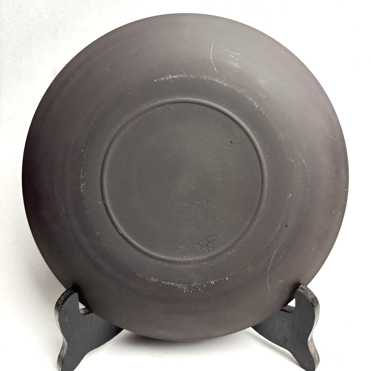 Wedgwood Black Basalt Tea Set 6 Trios Teapot Creamer Sugar Plate