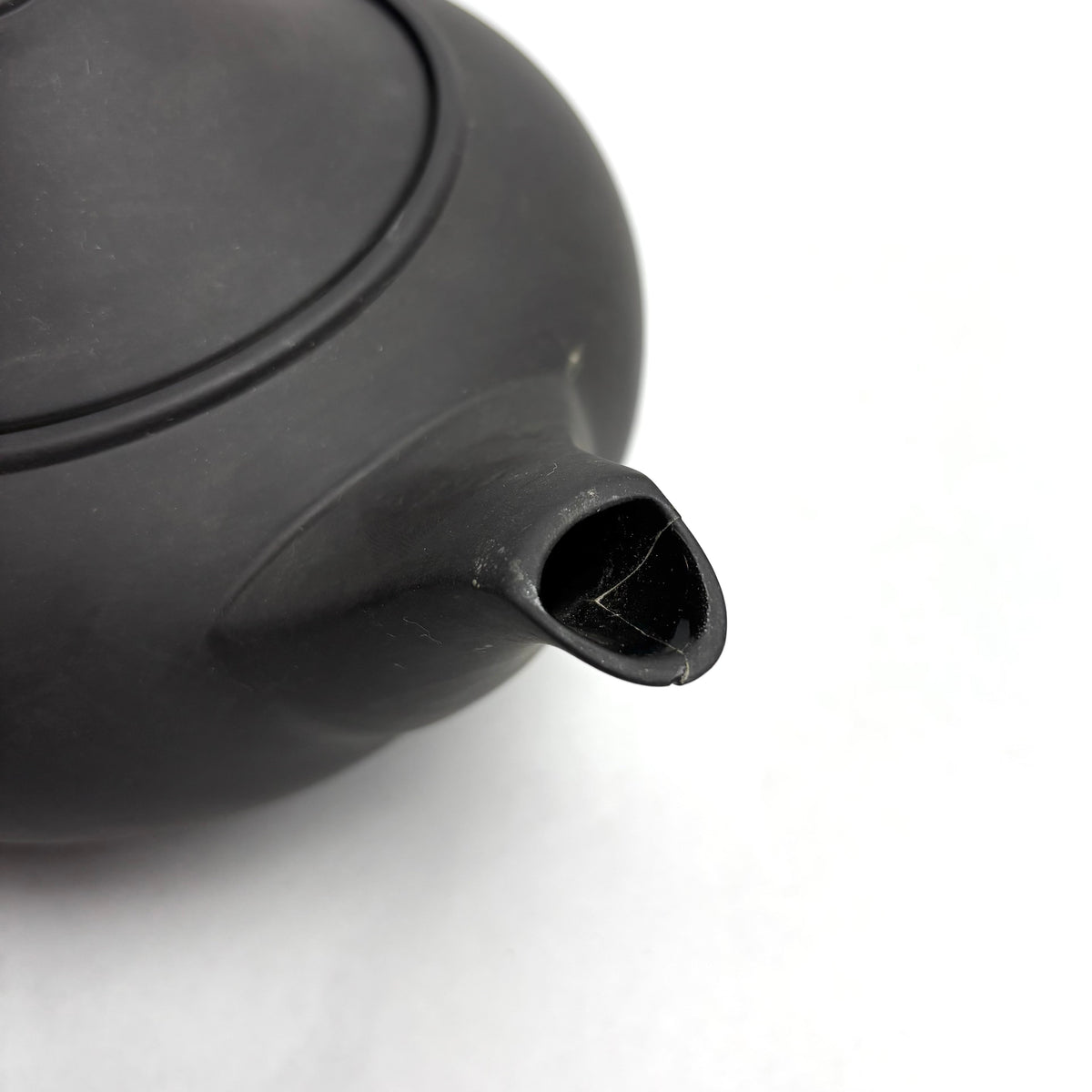 Wedgwood Black Basalt Tea Set 6 Trios Teapot Creamer Sugar Plate