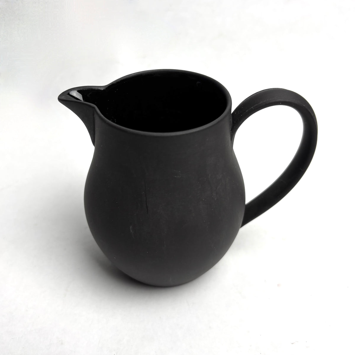 Wedgwood Black Basalt Tea Set 6 Trios Teapot Creamer Sugar Plate