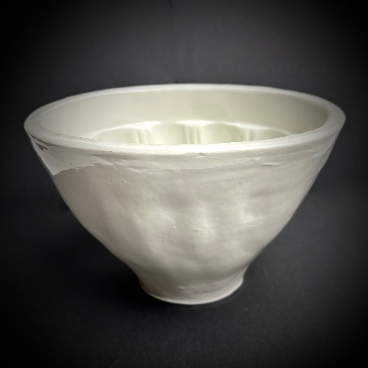 Large Victorian White Ceramic Jelly Mould English Kitchenalia