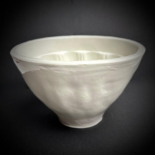 Large Victorian White Ceramic Jelly Mould English Kitchenalia