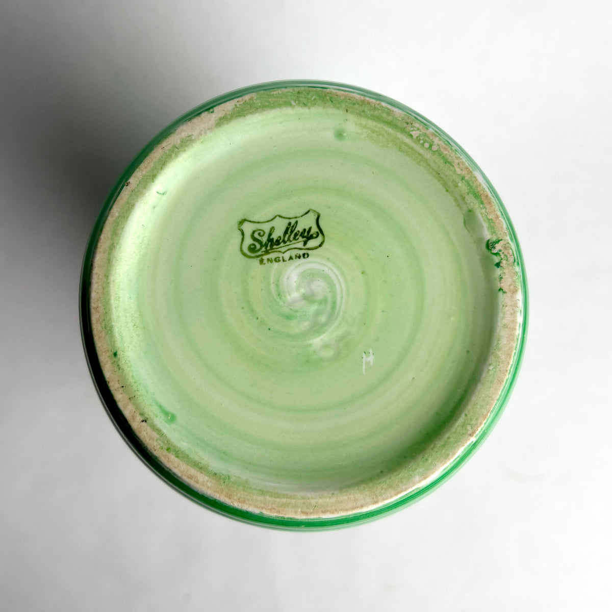 Shelley Pottery Art Deco Vase – Green