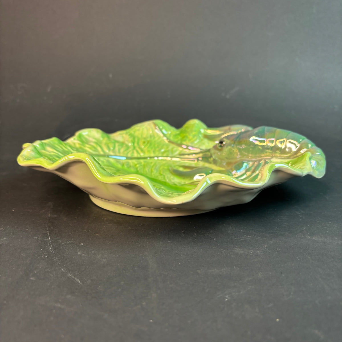 Wembley Ware Marron Dish – Australian Pottery Lustre Glaze c.1950s