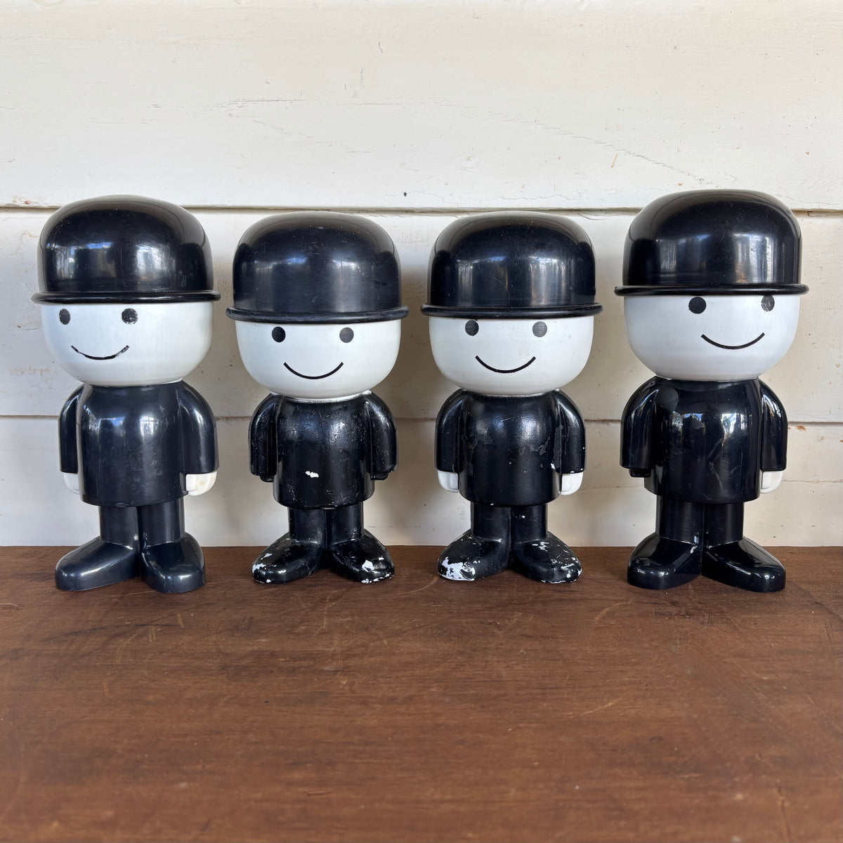 1960s Spillers “Bowler Hat Men” – Lot of 13 Promotional Figures (9 Original + 2 Replica + 2 S&P)