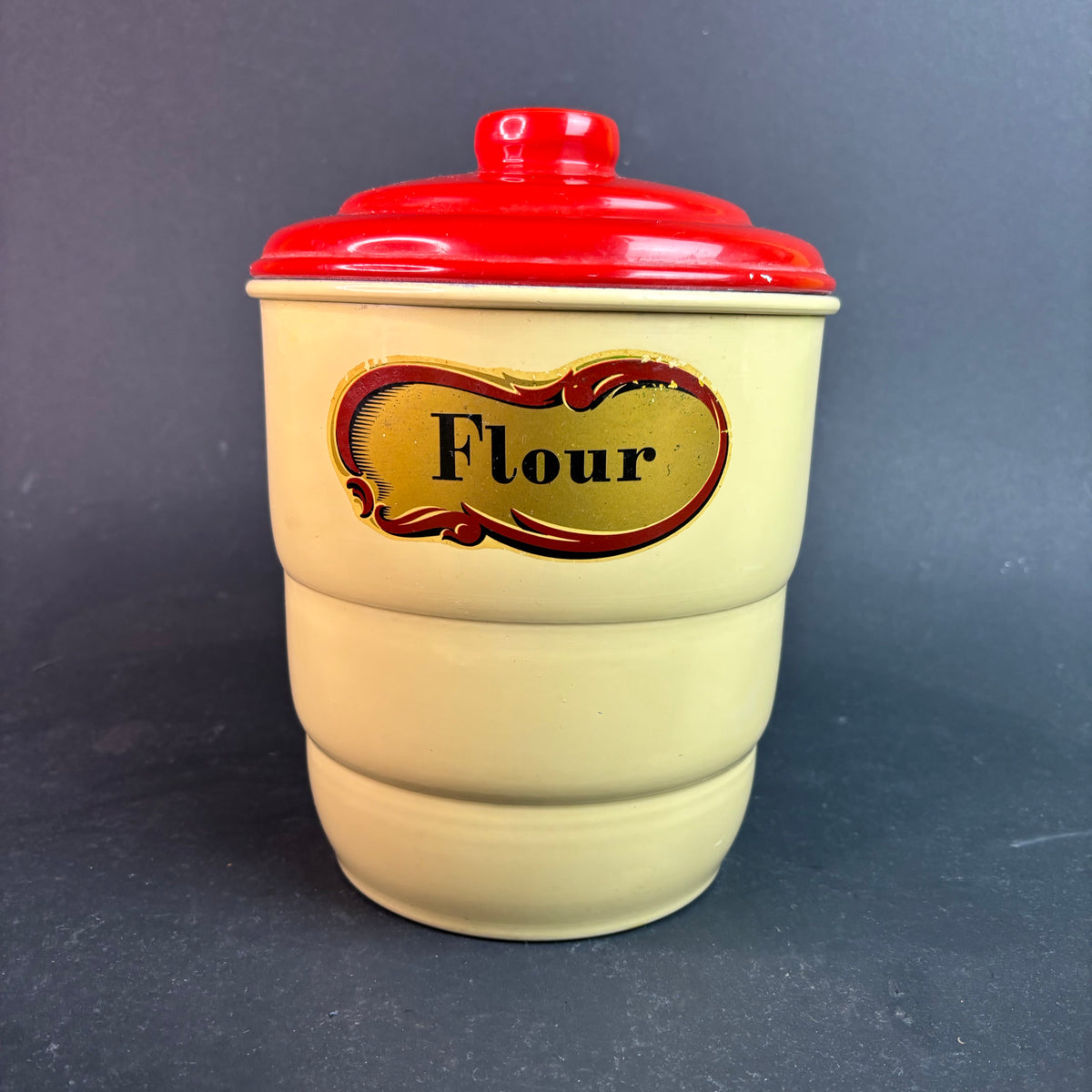 1950s Norton Color-Ware Baked Enamel Canister Set – Australian Kitchenalia (4pc)