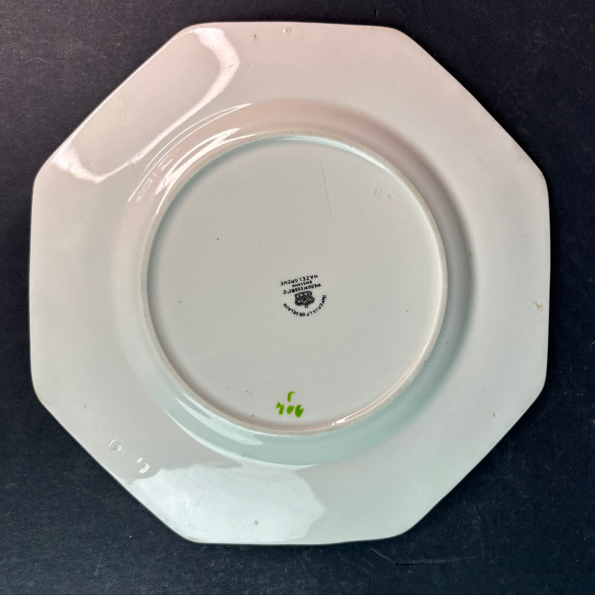 Vintage Wedgwood & Co Hazelgrove Plate Octagonal Floral England