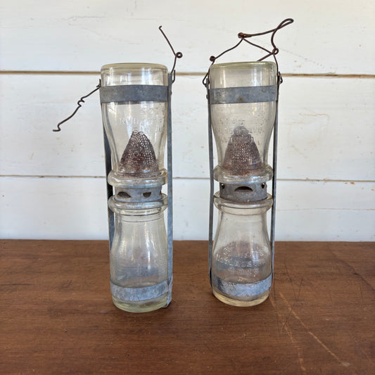 Pair of Early Depression-Era Carbide Lamps — c.1930s