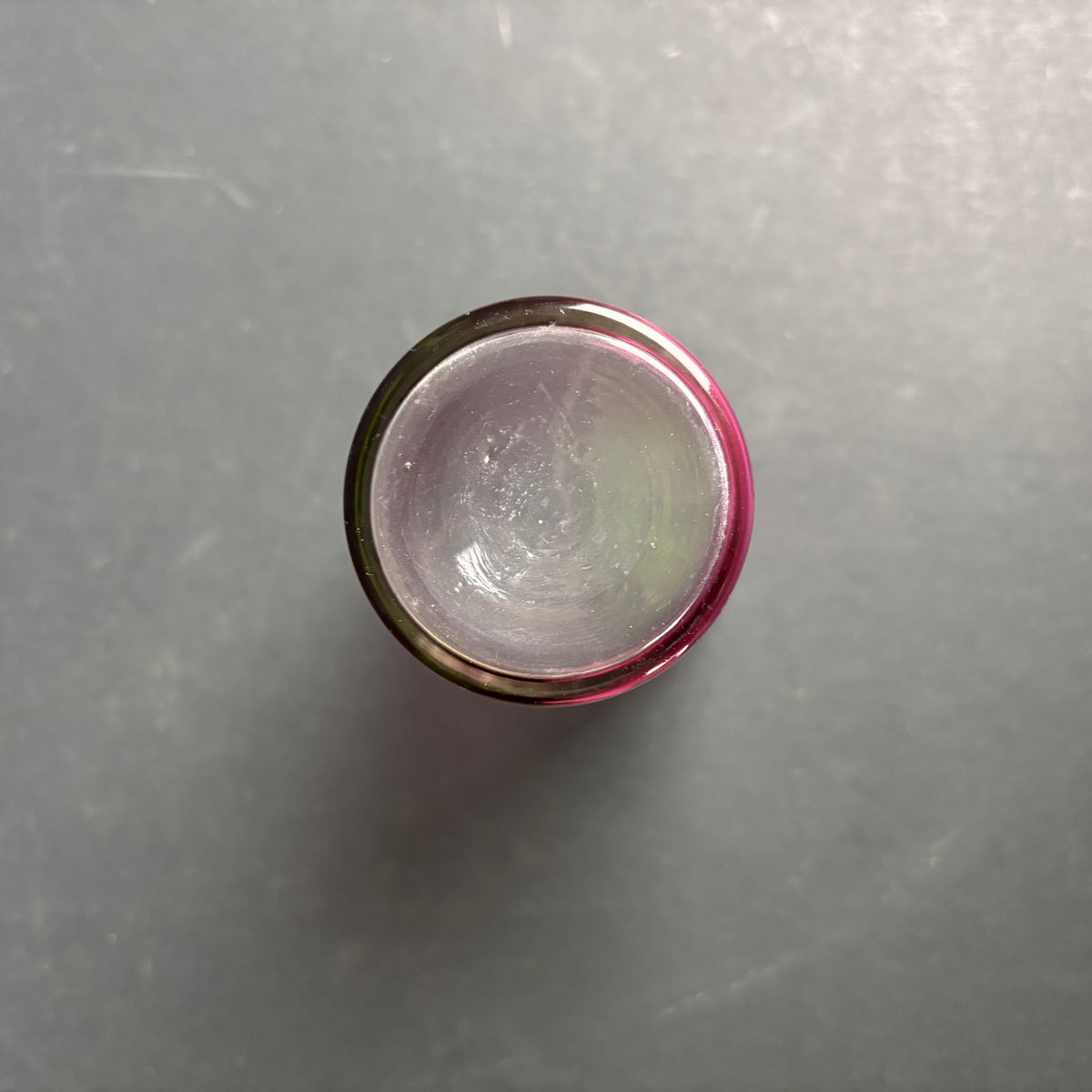 Antique Cranberry Mary Gregory Style Glass Tumbler – Boy with Hoop c.1880