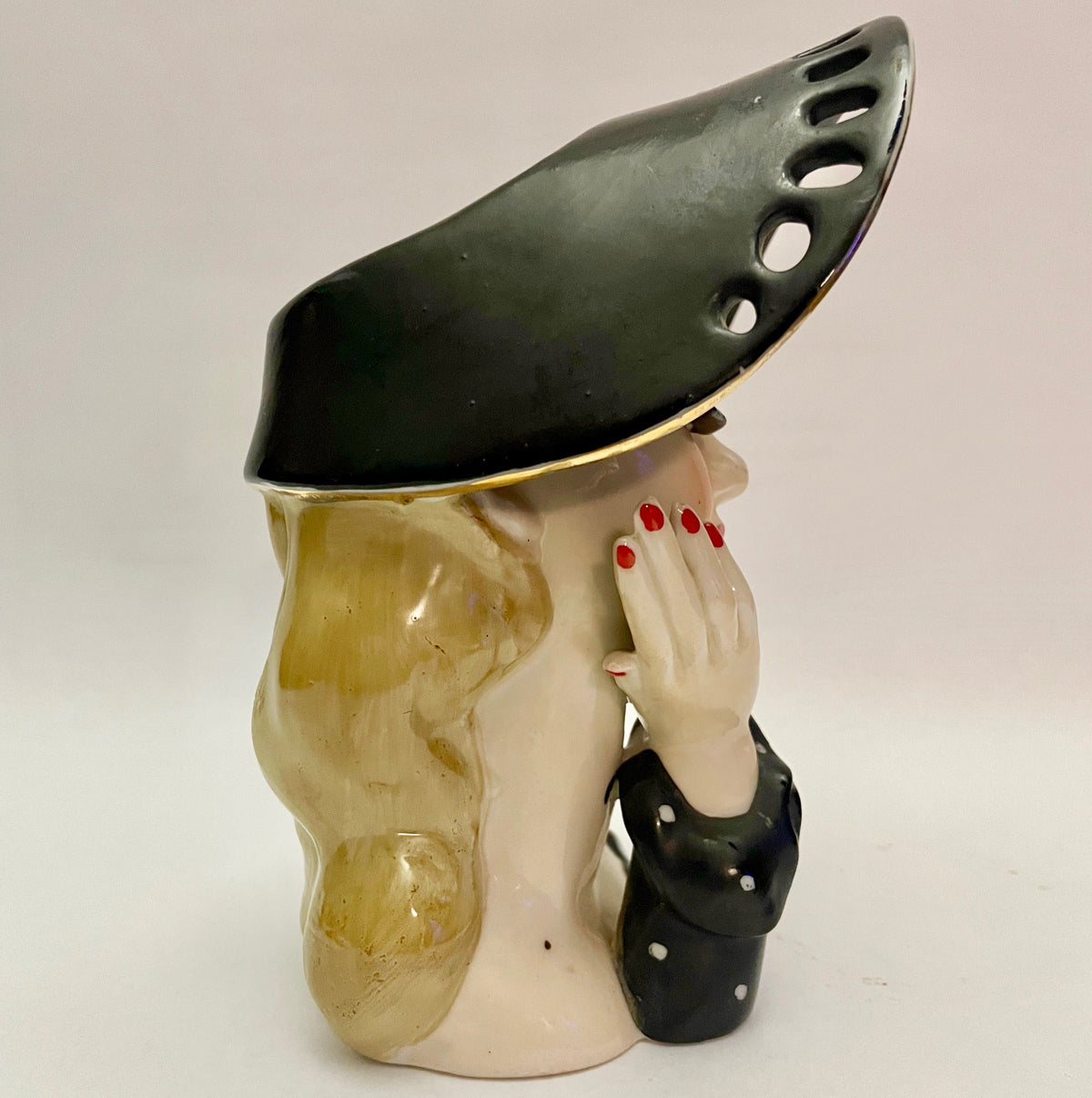 Napco C348B Head Vase – Rita Hayworth Style Lady c.1959 Japan (Original Sticker)