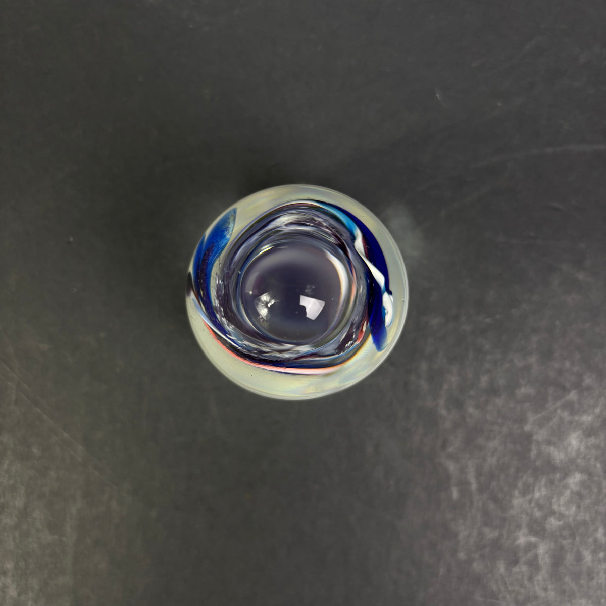 Signed P. Reynolds '96 Studio Art Glass Paperweight