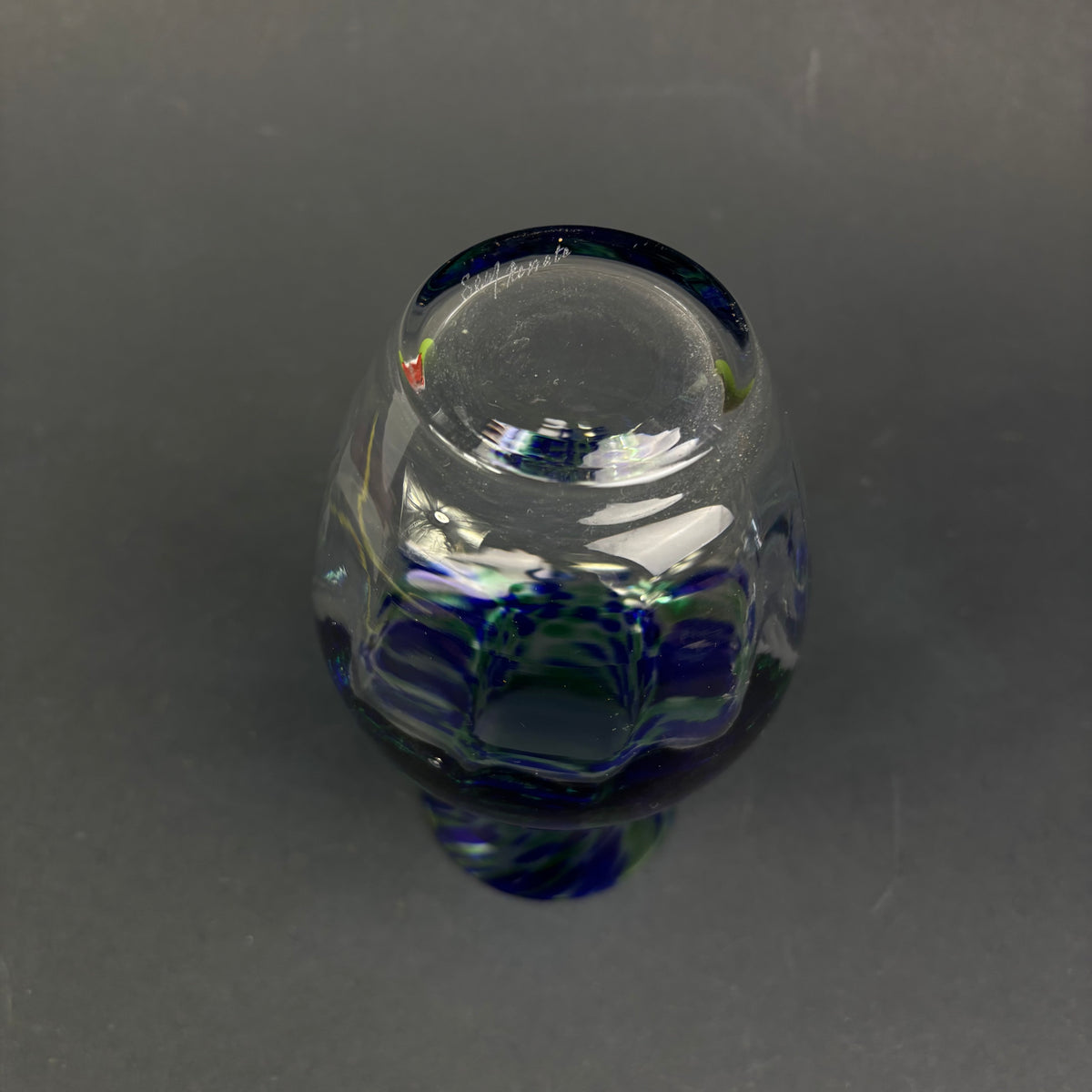Vintage SEA Glasbruk Art Glass Vase – Björn Ramel, Sweden
