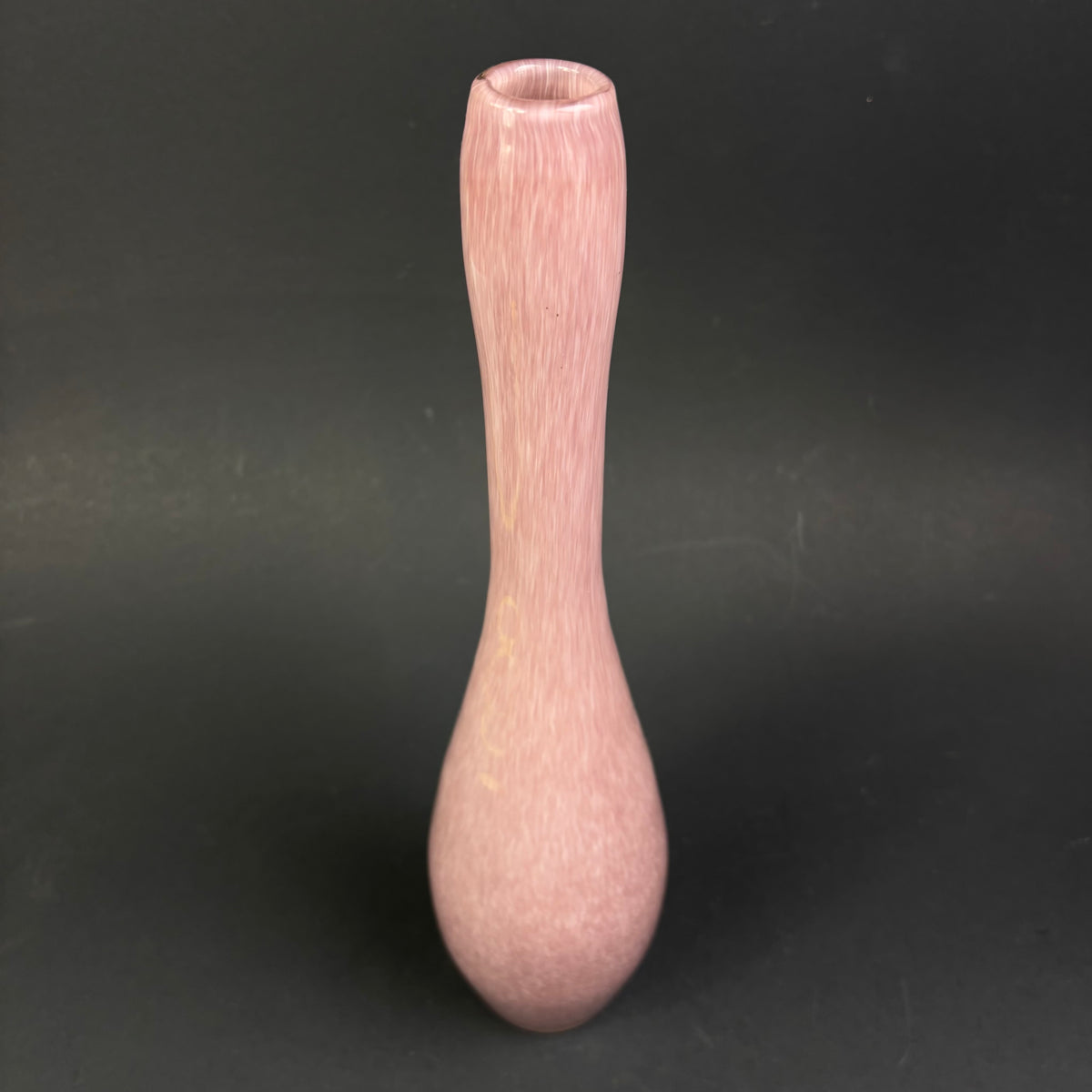 Vintage Pink Art Glass Bottle Vase