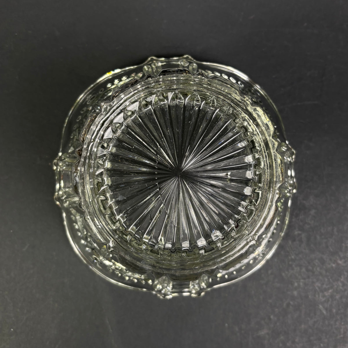 Vintage c.1920–1935 Pressed Glass Fruit Bowl