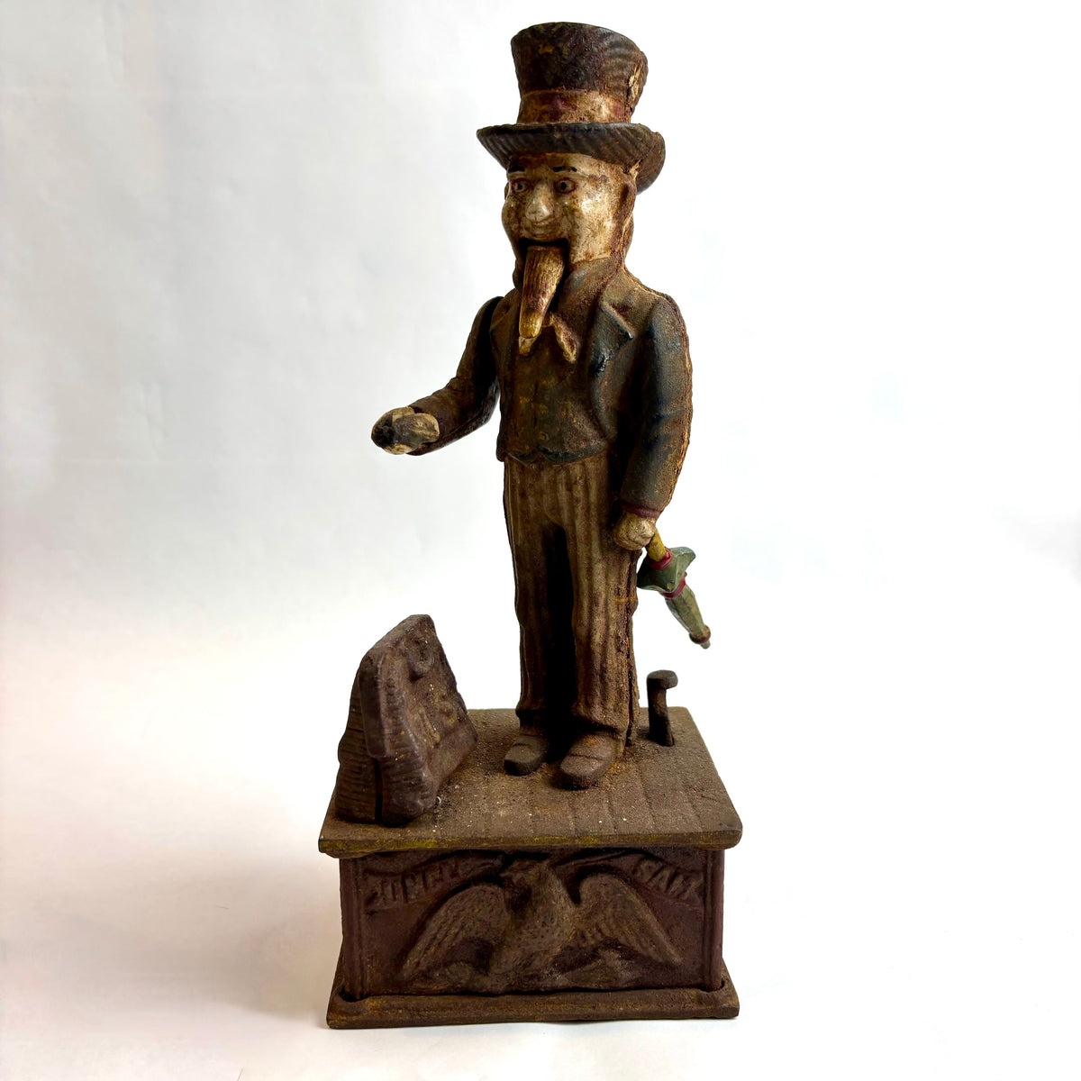 Antique Cast Iron Mechanical Bank – “Uncle Sam” (c. 1886, Shepard Hardware Co.)
