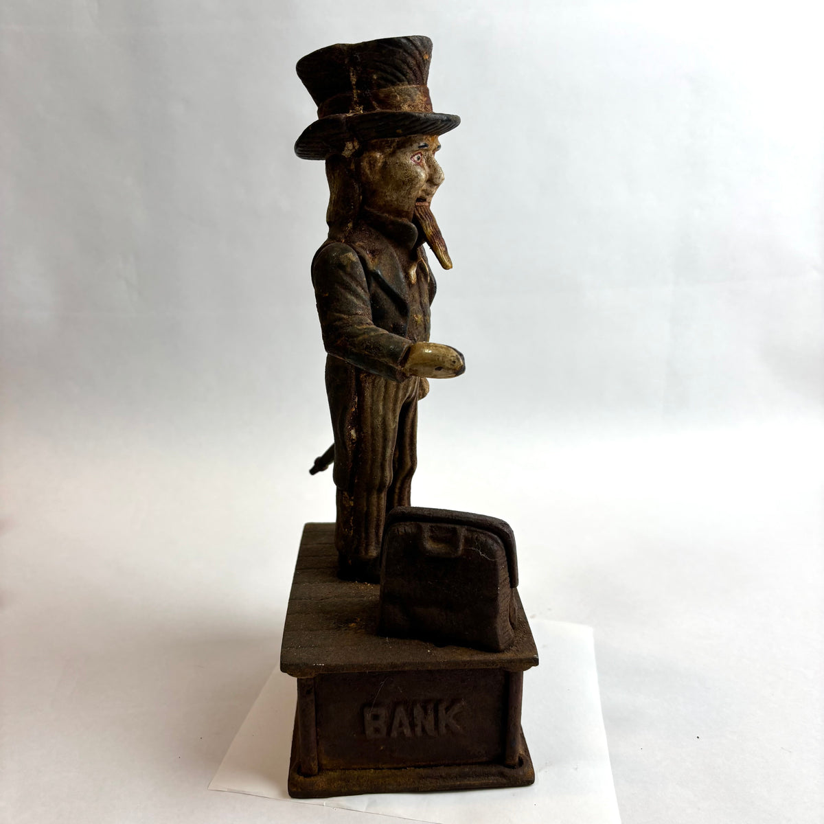 Antique Cast Iron Mechanical Bank – “Uncle Sam” (c. 1886, Shepard Hardware Co.)