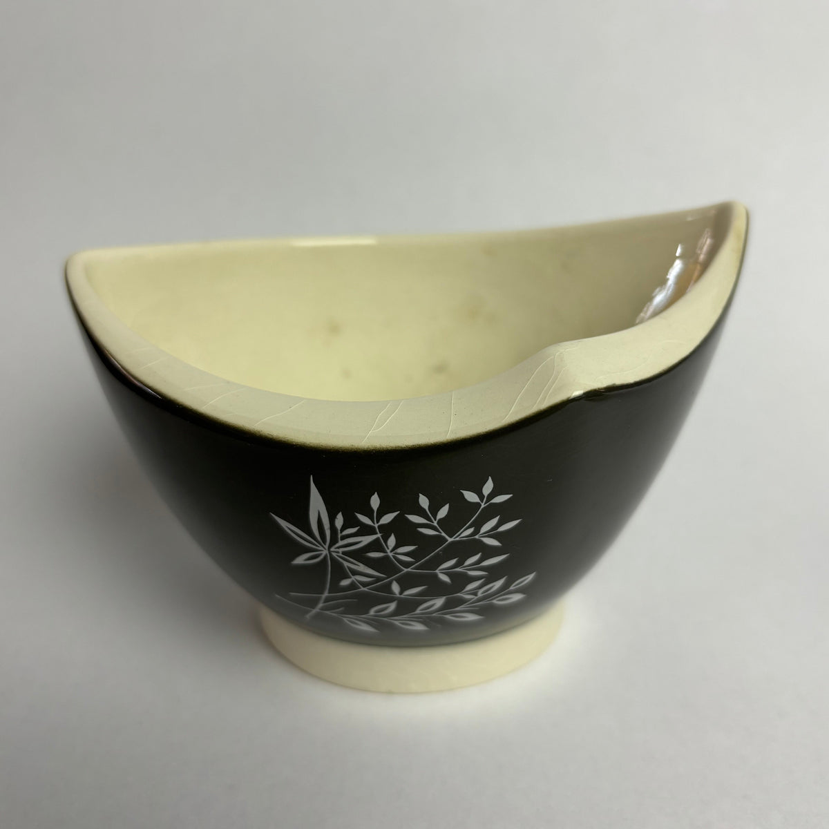 Carlton Ware ‘Boomerang’ Tea Set – Mid Century Australian Design – Charcoal & White