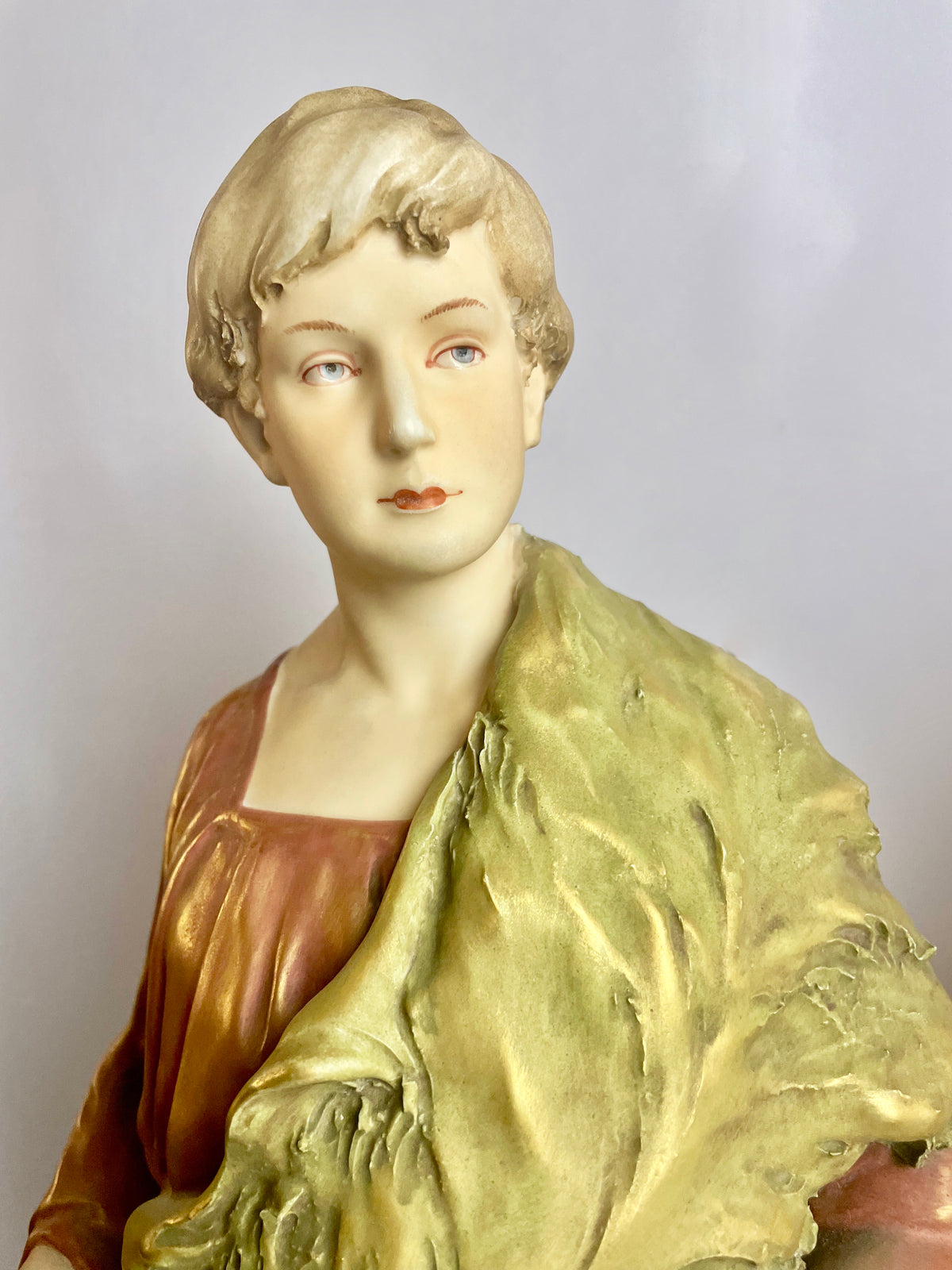 Large Pair Royal Dux Bohemia Figures – Shepherd & Shepherdess, c.1900s (63cm)