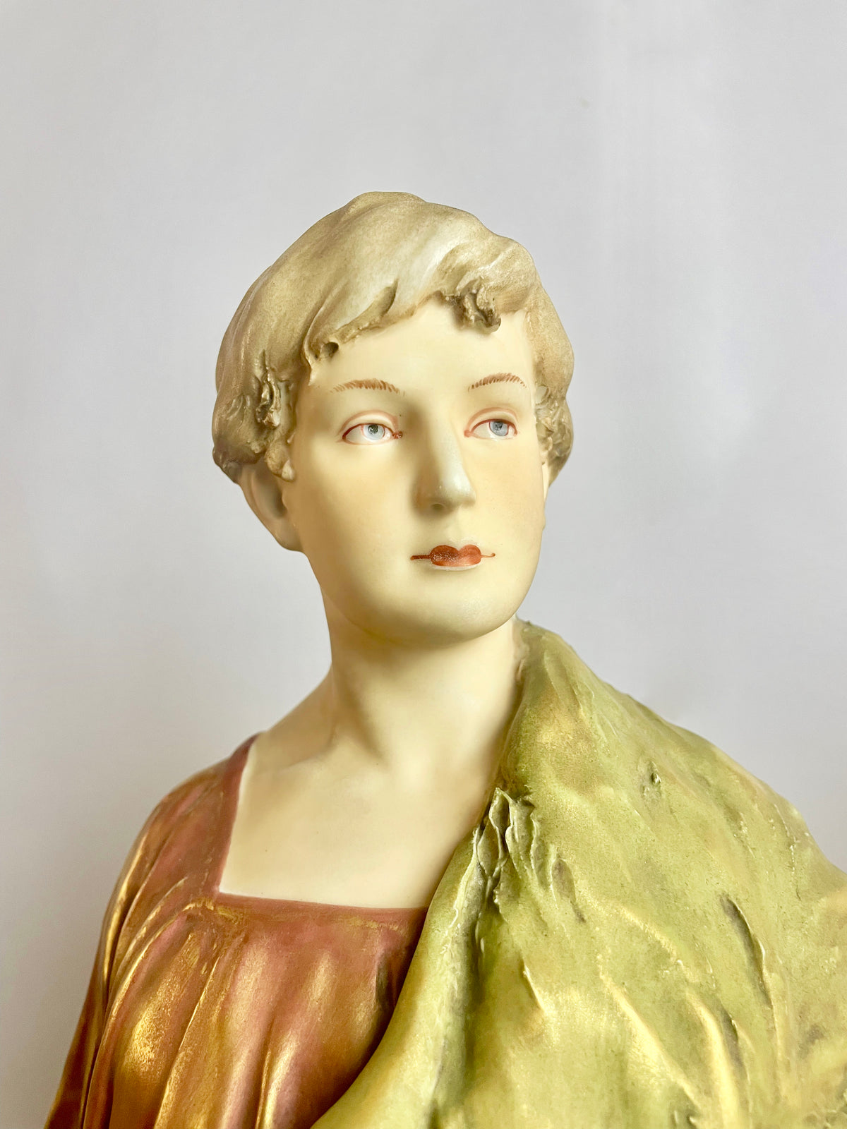 Large Pair Royal Dux Bohemia Figures – Shepherd & Shepherdess, c.1900s (63cm)