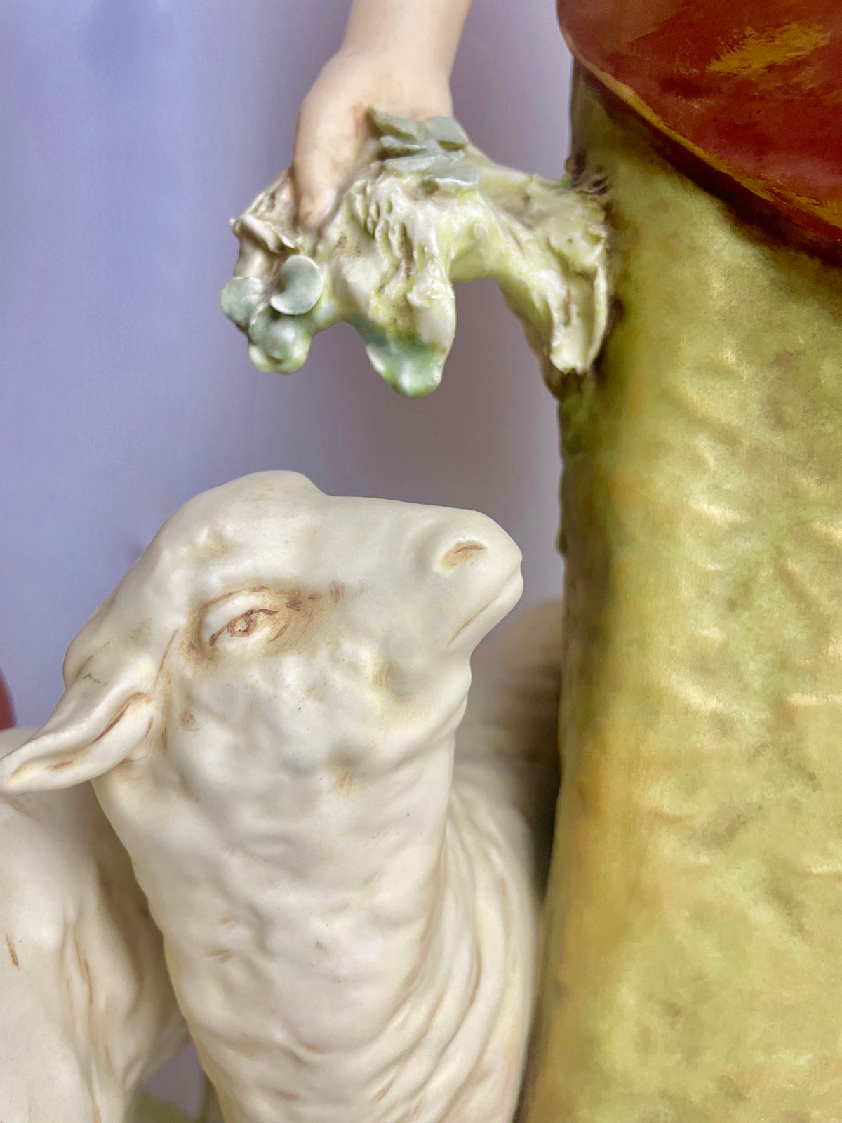 Large Pair Royal Dux Bohemia Figures – Shepherd & Shepherdess, c.1900s (63cm)