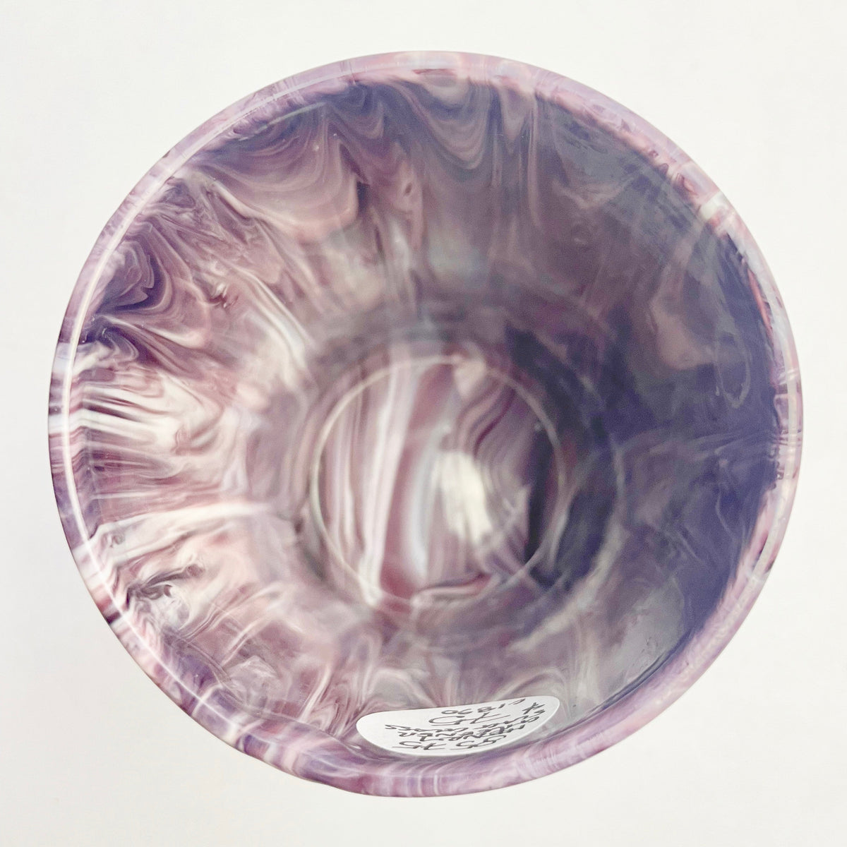 Victorian Henry Greener Purple Slag Glass Tumbler – c1890