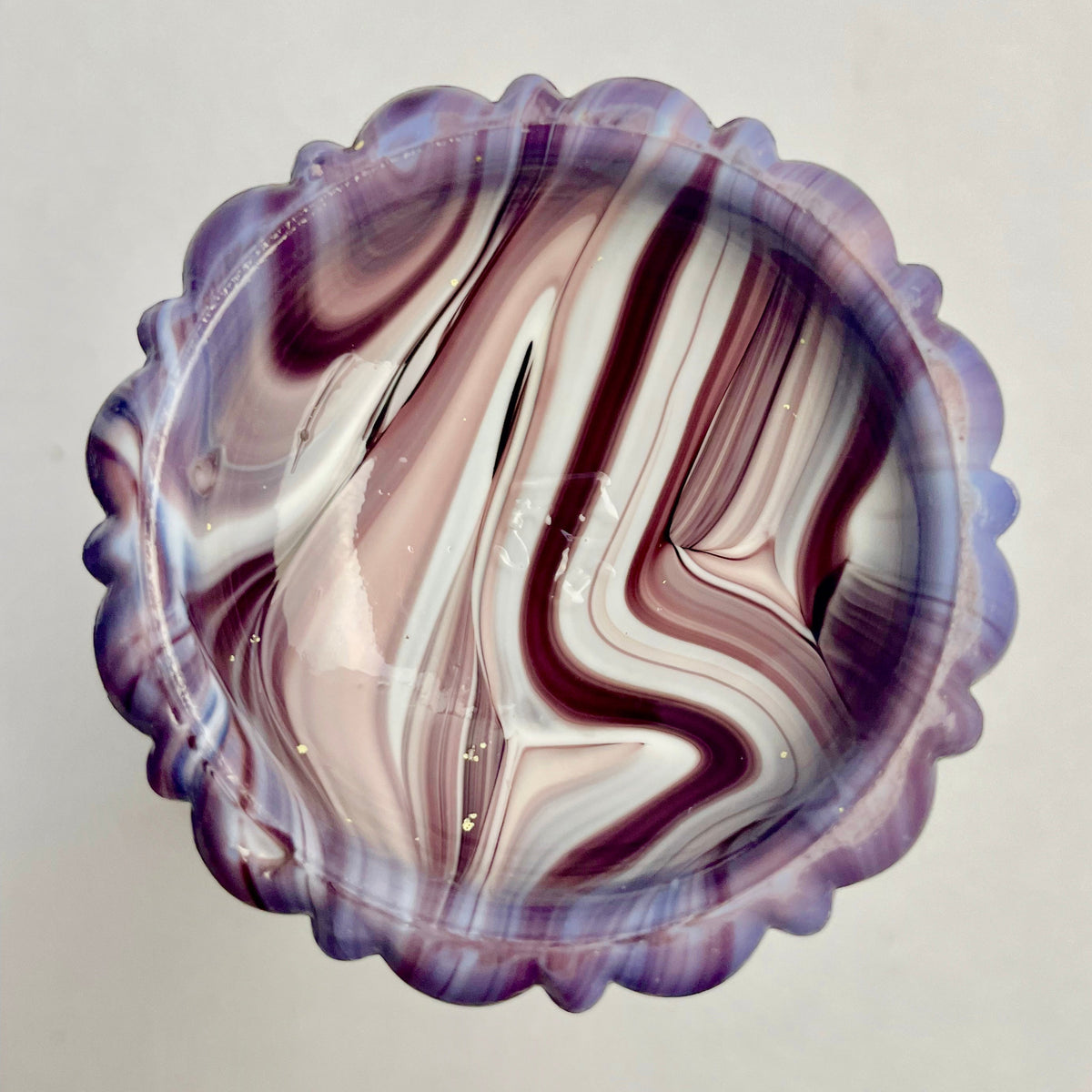 Victorian Henry Greener Purple Slag Glass Tumbler – c1890