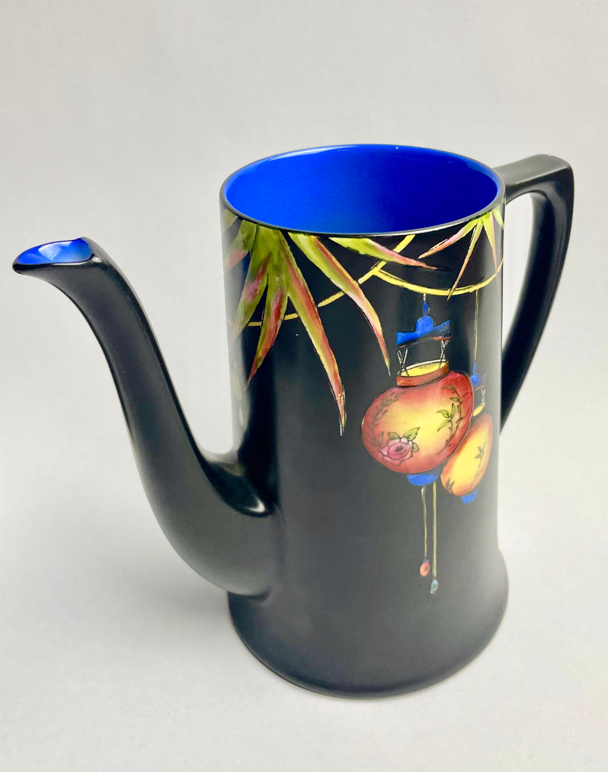 Rare Crown Ducal “Chinese Lantern” Coffee Set – c.1920 Art Deco