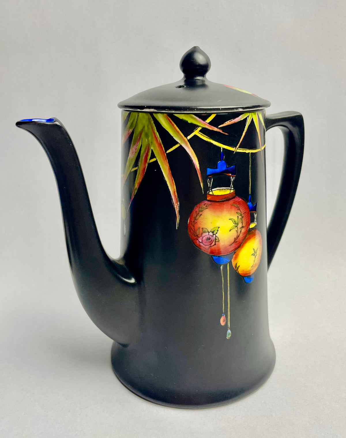 Rare Crown Ducal “Chinese Lantern” Coffee Set – c.1920 Art Deco