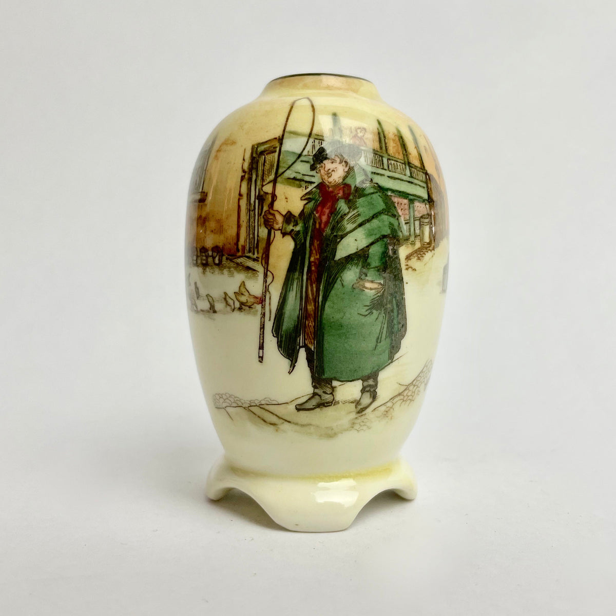 Rare Royal Doulton Dickens Ware Miniature Vase – Tony Weller – 8cm