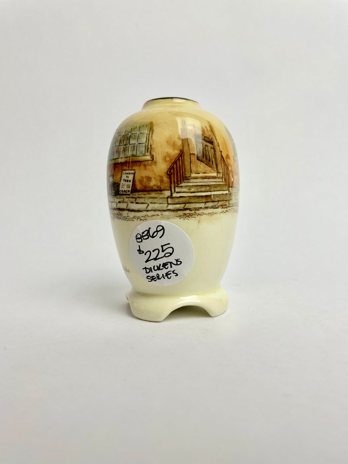 Rare Royal Doulton Dickens Ware Miniature Vase – Tony Weller – 8cm