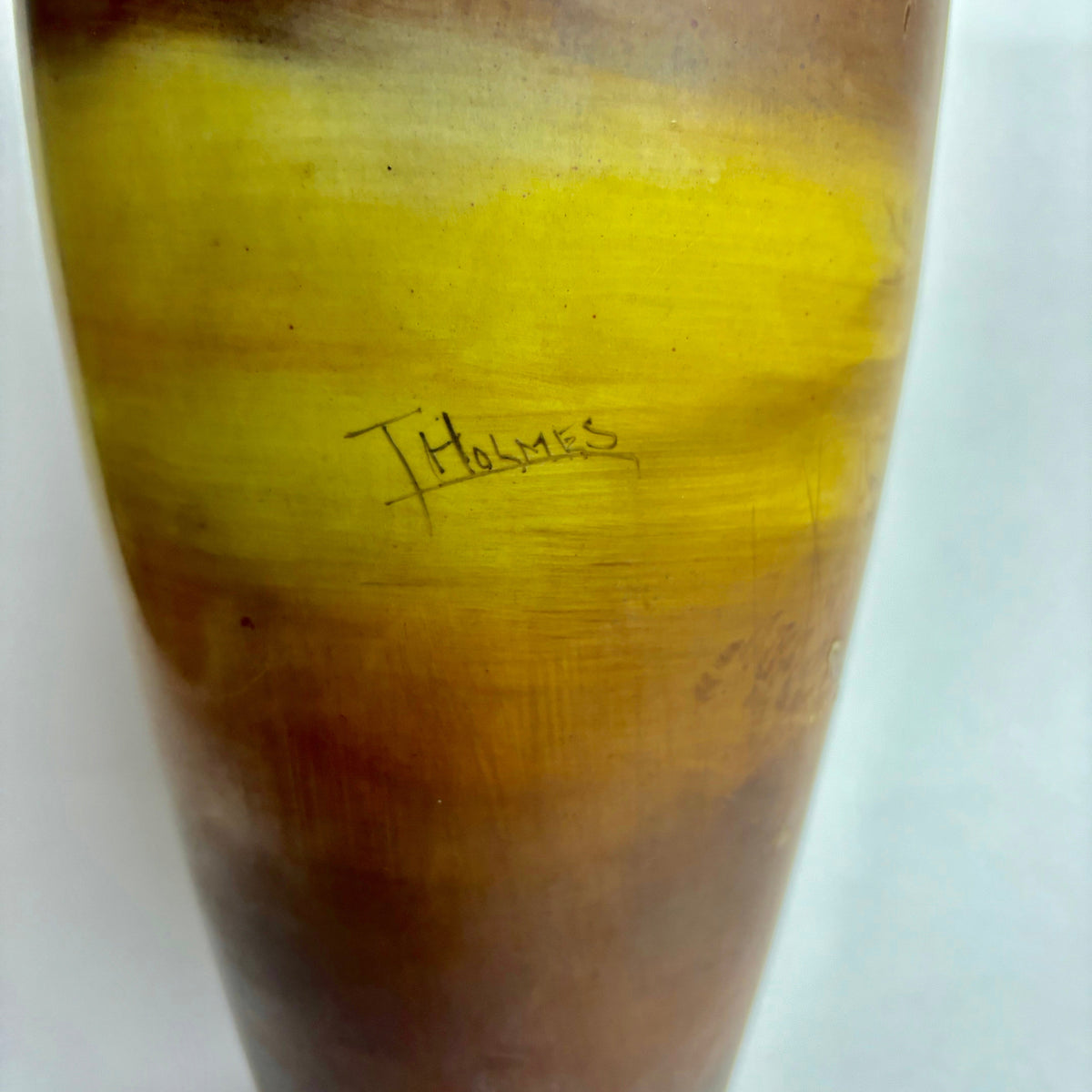 Pair Large Antique Winton Hand Painted Vases – Pheasants – Signed T Holmes – 34cm