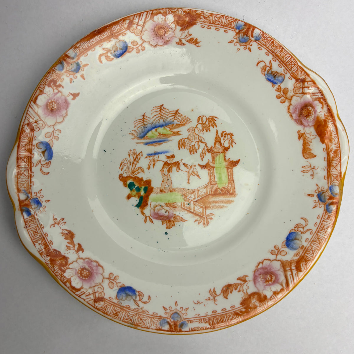 Rare Hilditch & Sons Chinoiserie Tea Set c1840 – Fisherman & Cormorants – 33pc