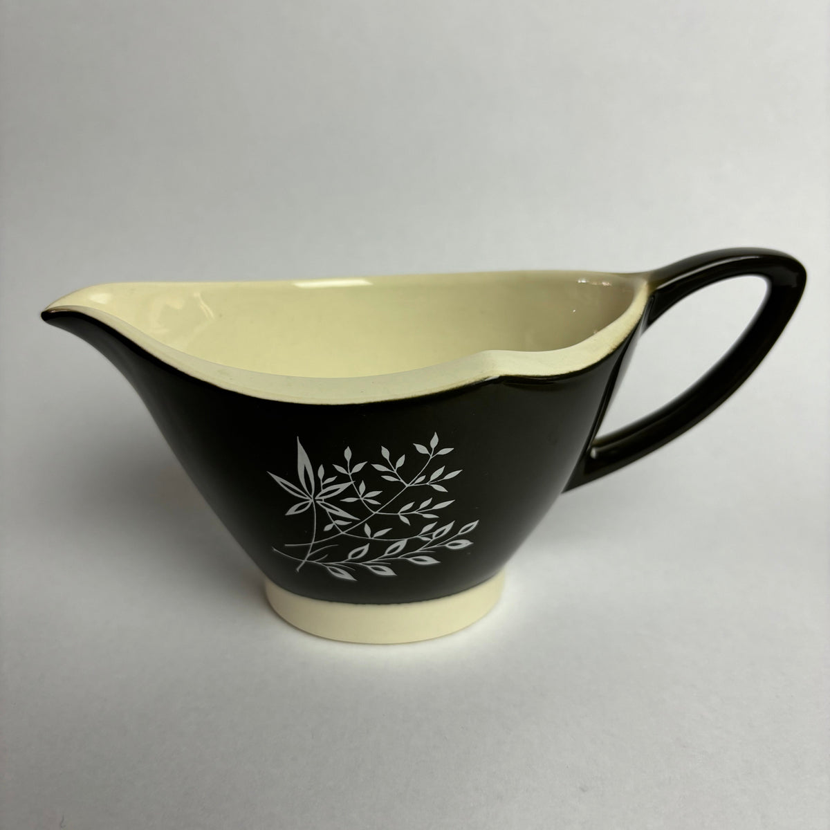 Carlton Ware ‘Boomerang’ Tea Set – Mid Century Australian Design – Charcoal & White