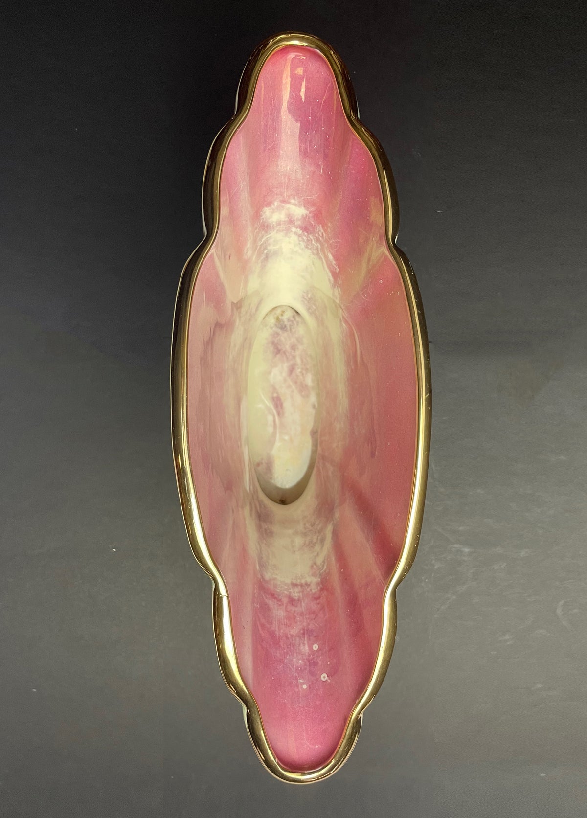 Wembley Ware Fan Vase – Duck Transfer, Large 31.5cm