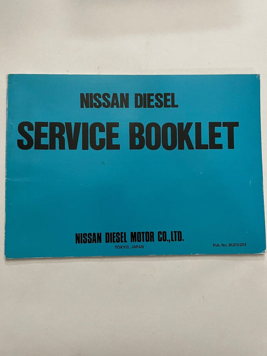 Nissan Diesel Service Booklet unused blank