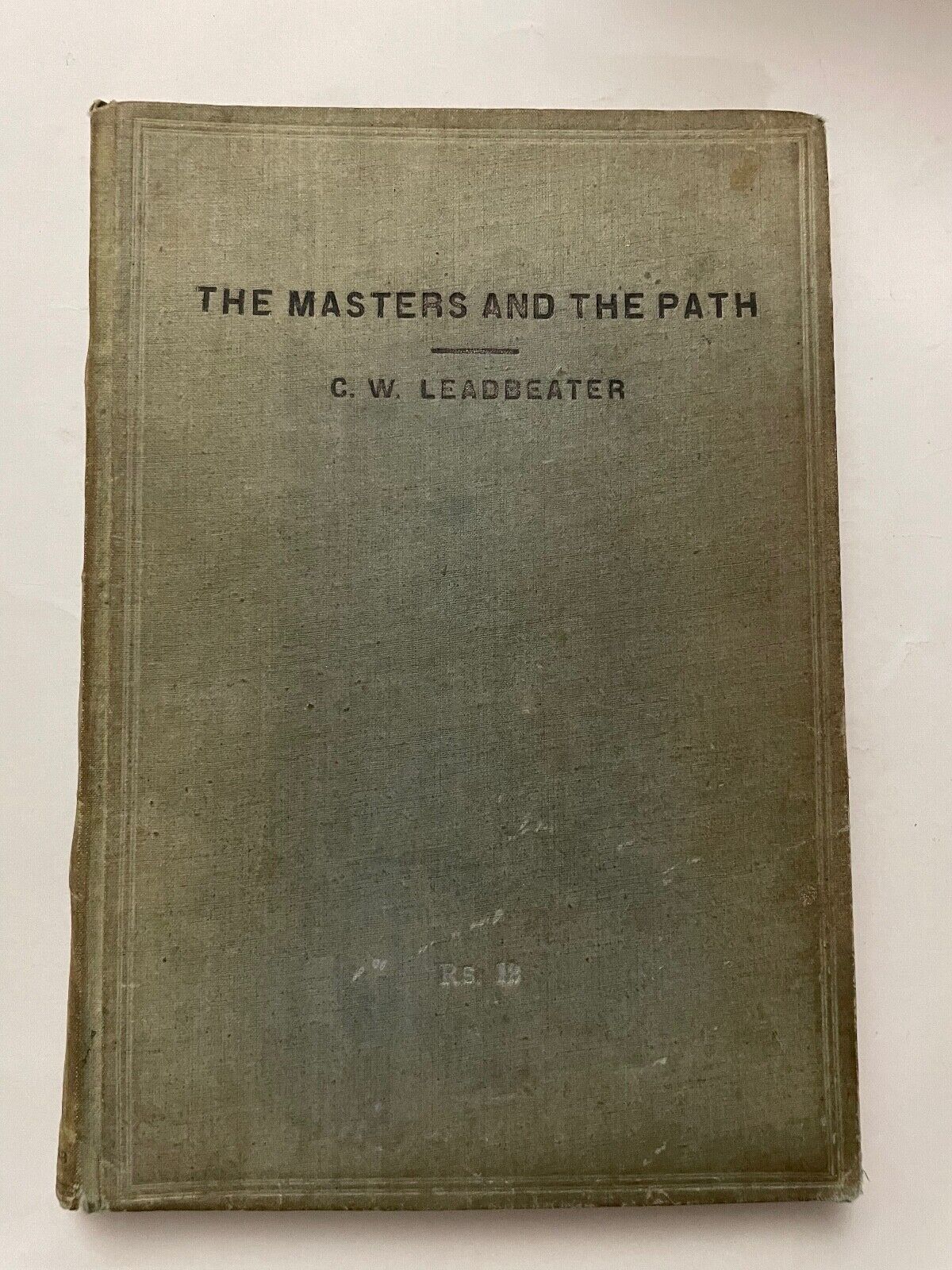 The Masters and the Path by CW Leadbeater (Hardcover, 1946 edition)