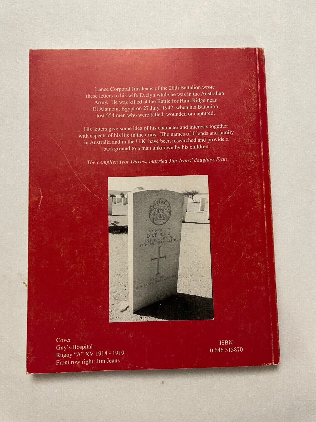 Jim Jeans' letters 1940-1942 Compiled by Ivor Davies