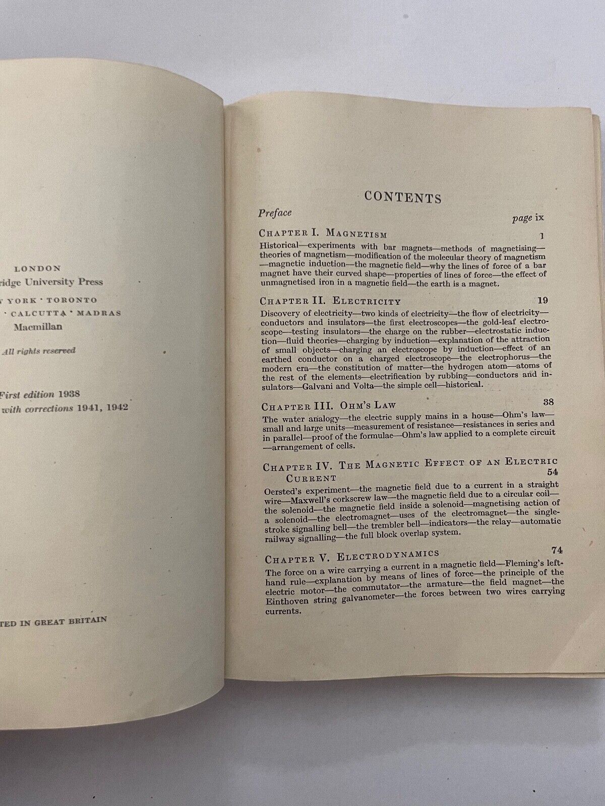 Magnetism and Electricity by AEE McKenzie 1944