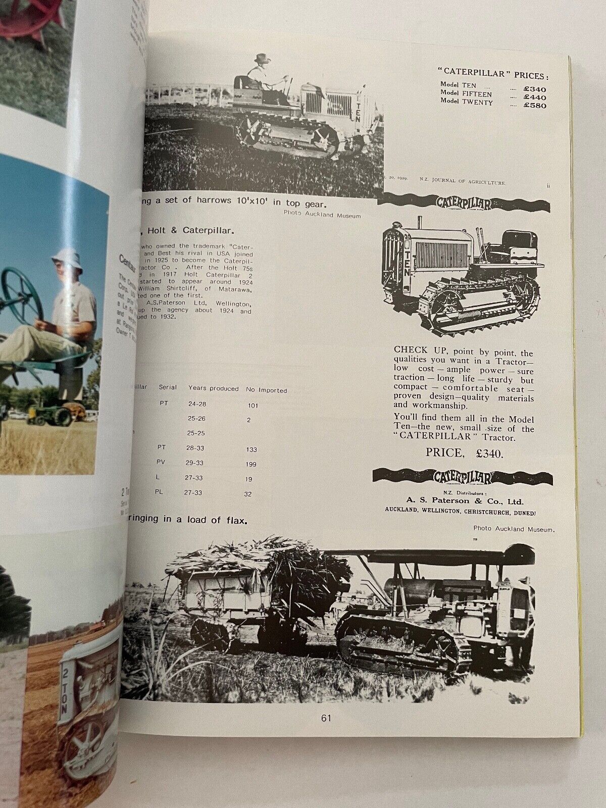 Farm Tractors in New Zealand by Richard H Robinson