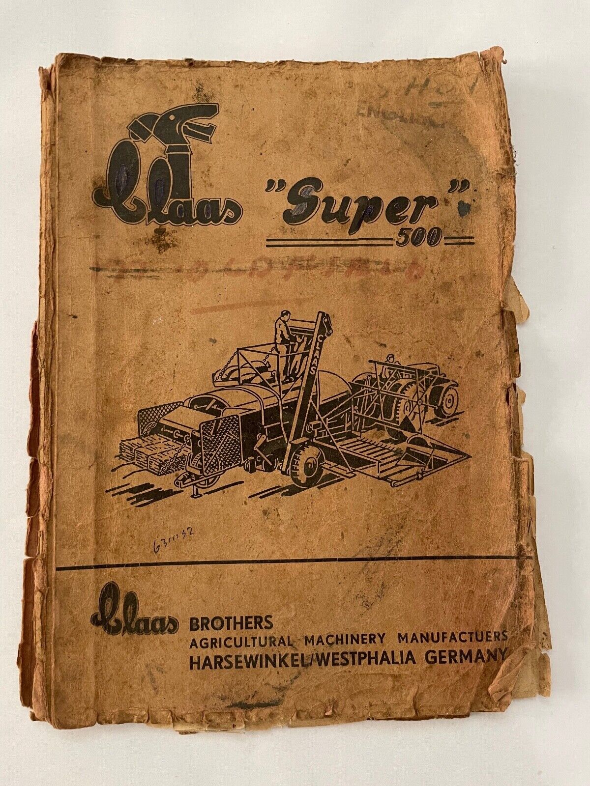 Claas Tractor Super 500 Manual