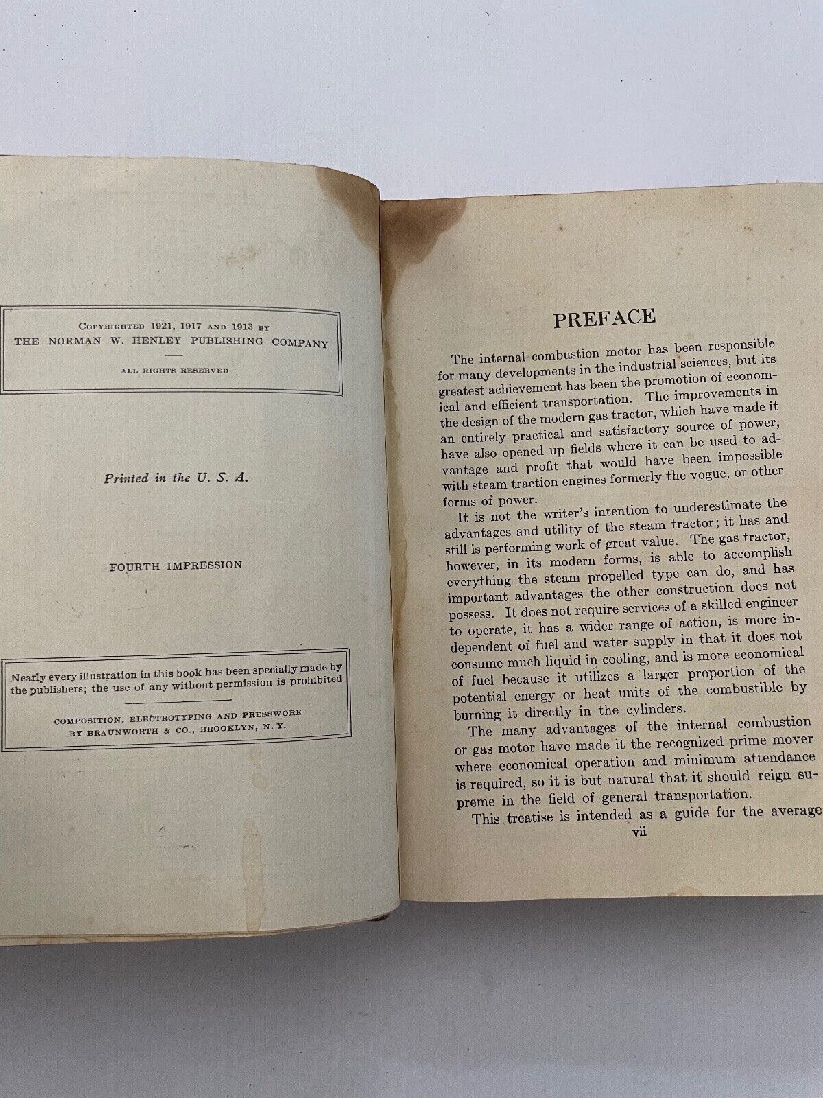 The Modern Gas Tractor by Victor W Page (scarce)