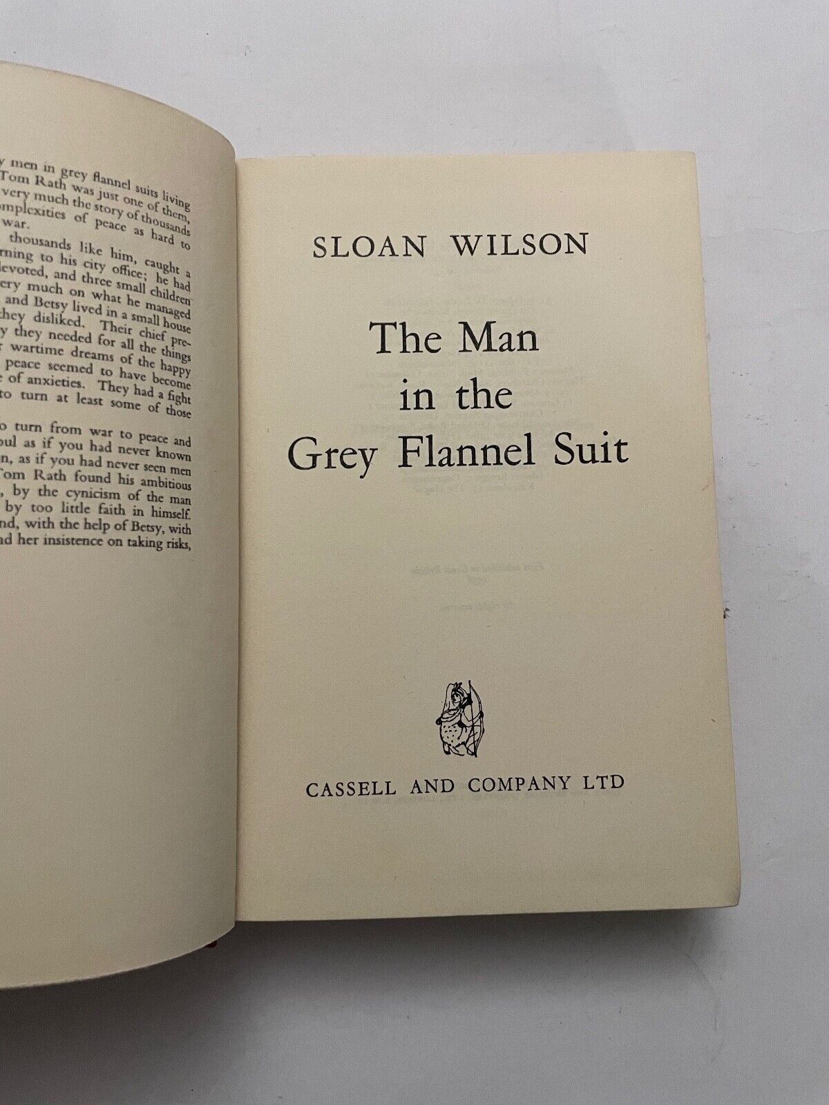 The Man In A Grey Fannel Suit by Sloan Wilson (Hardcover, 1956) 1st edition