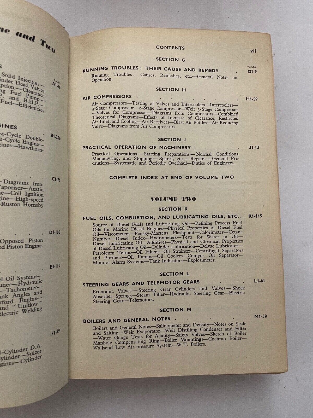 Marine Diesel Oil Engines 2 Vols by Sothern and Bowden