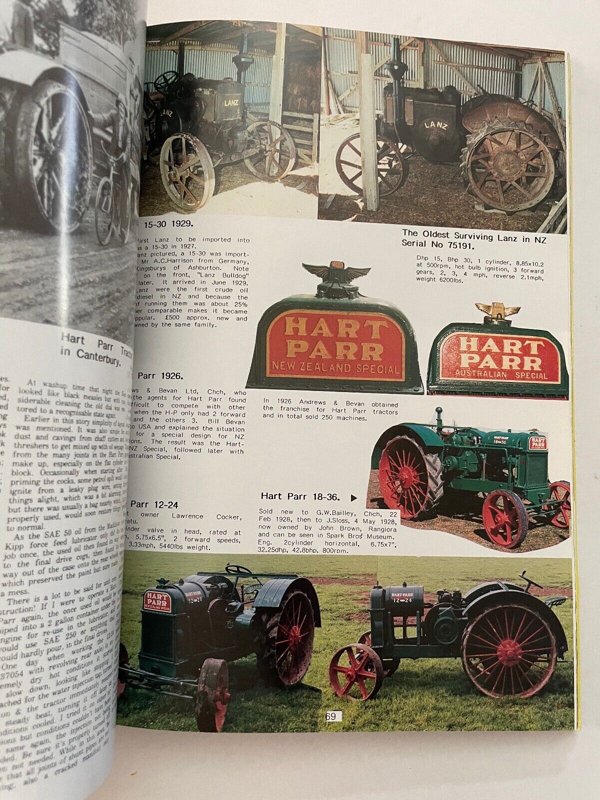 Farm Tractors in New Zealand by Richard H Robinson