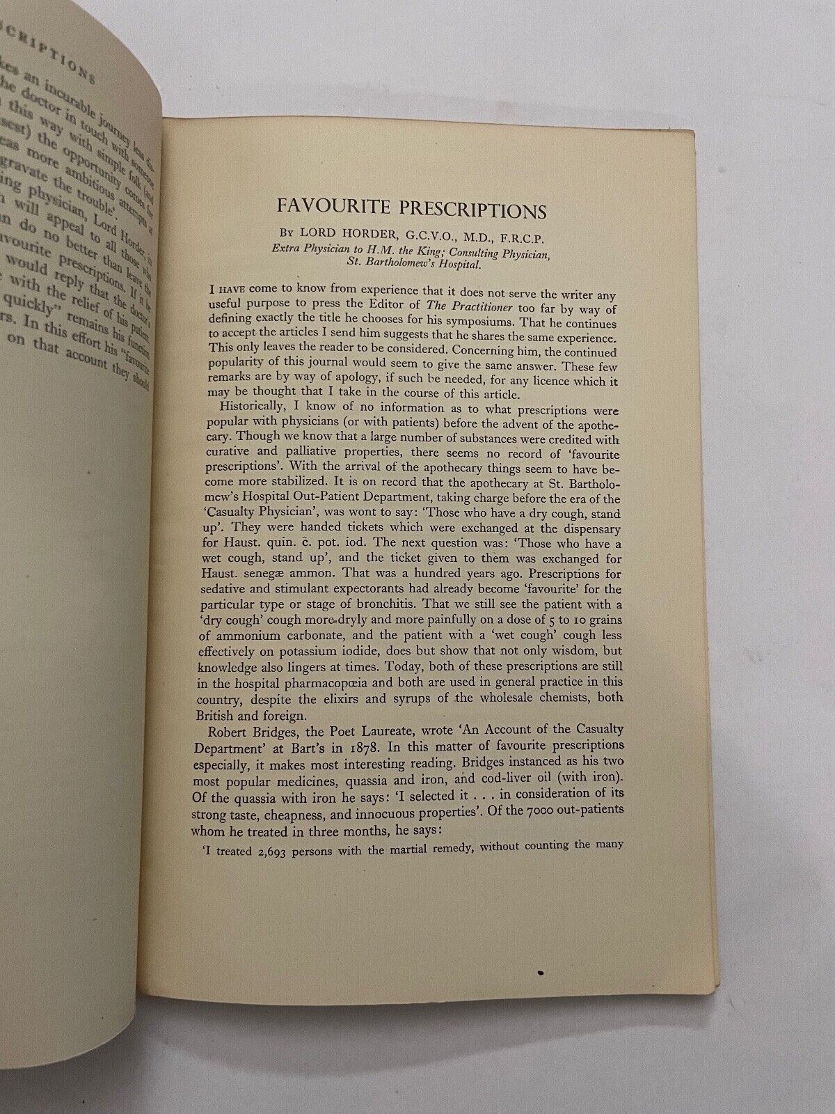 Favourite Prescriptions Sir Heneage Ogilvie and William A.R. Thomson
