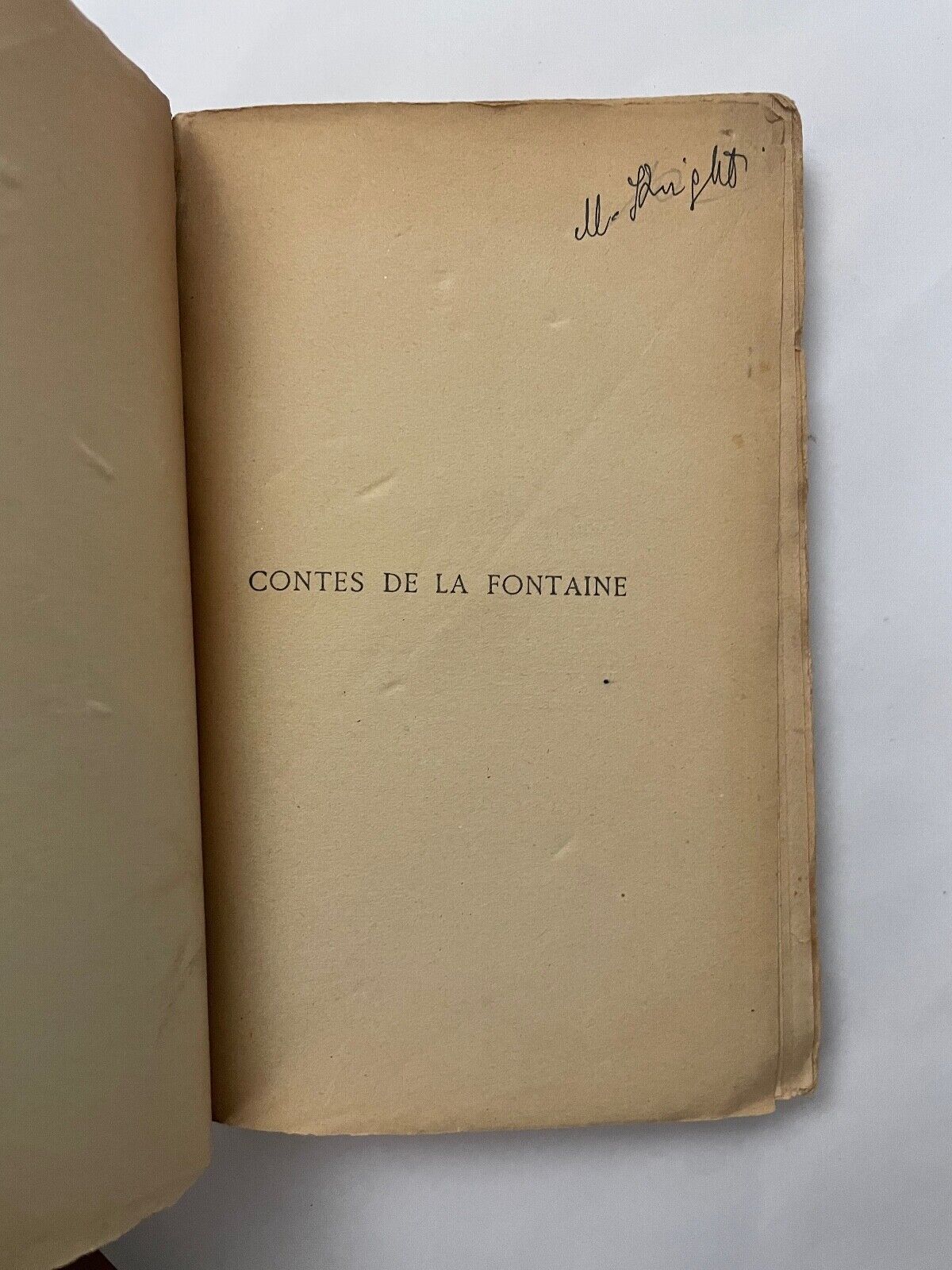 Contes De La Fontaine by Jean De La Fontaine