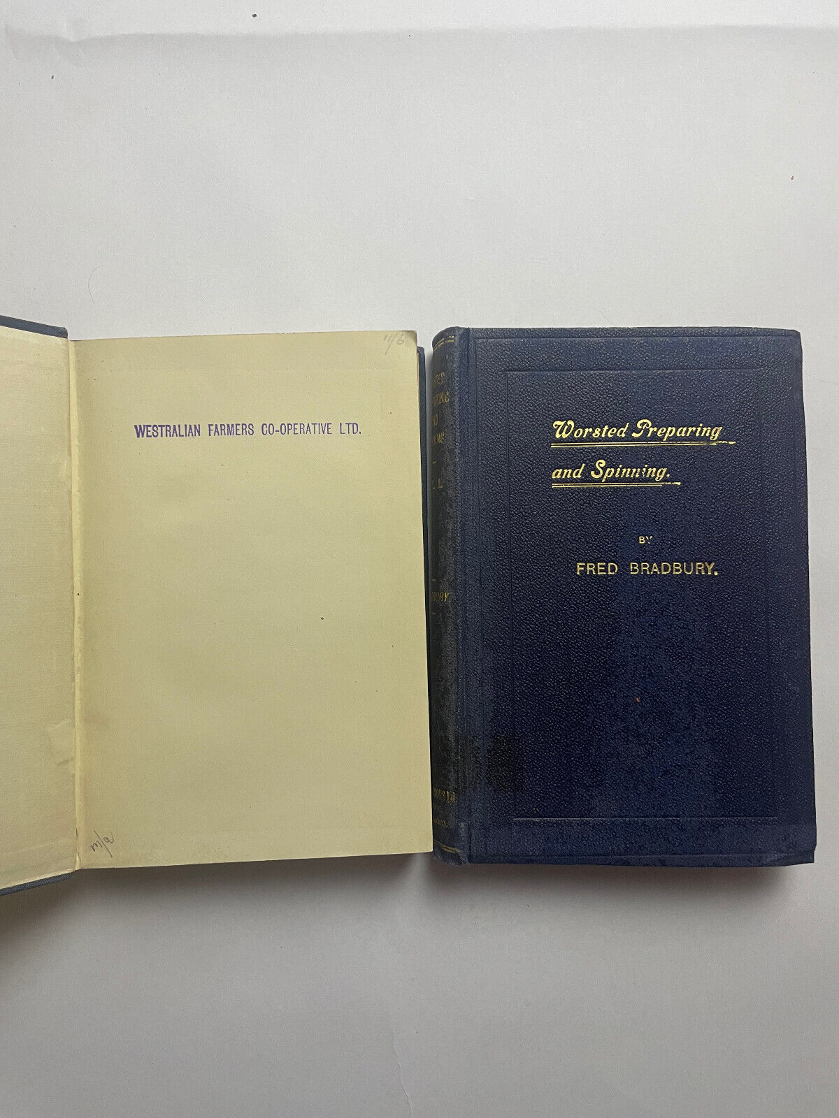 Worsted Preparing & Spinning Vol 1 & 2 by Fred Bradbury